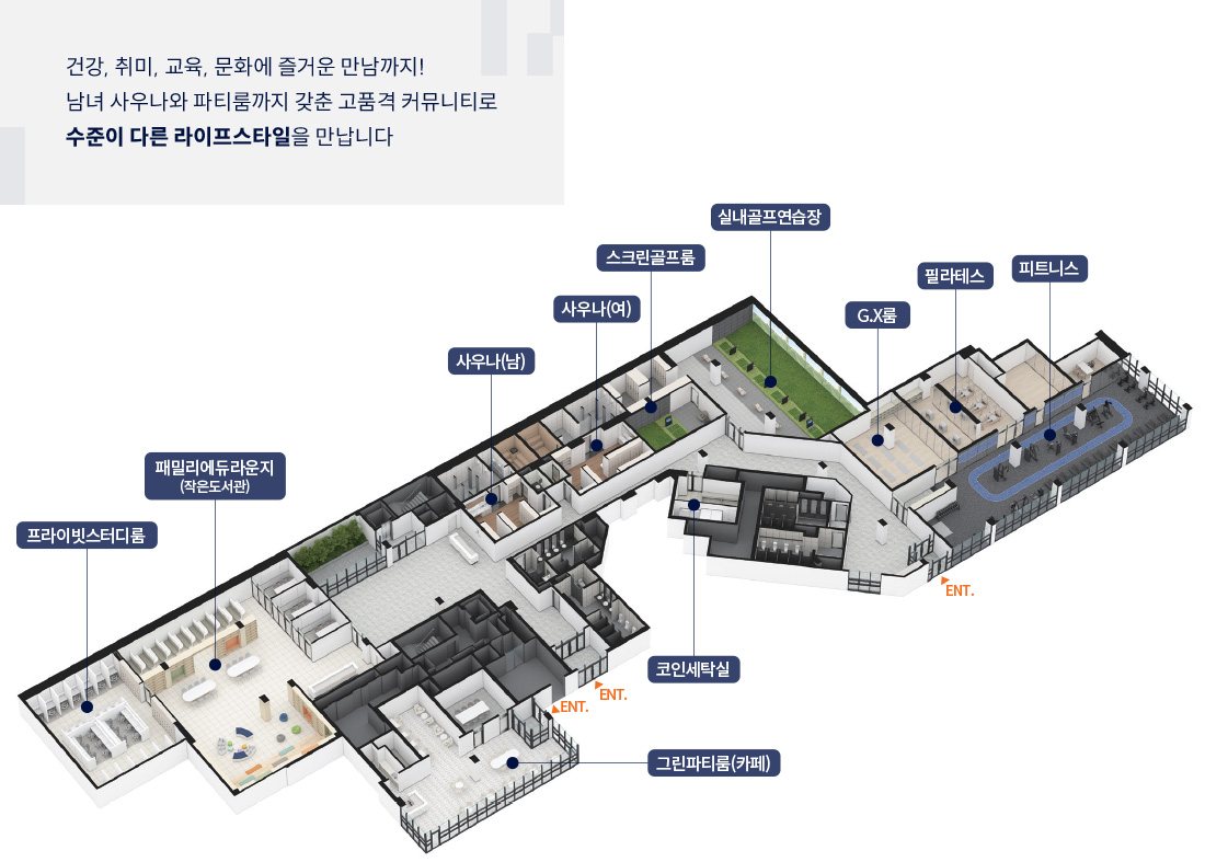 커뮤니티 시설 배치(CG)