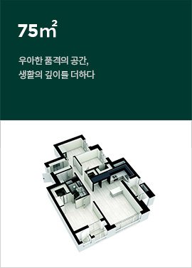 문수로대공원 에일린의 뜰 75 타입 평면도
