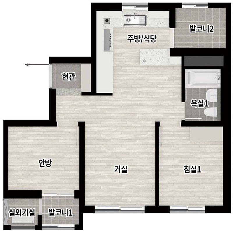 라엘에스 42 타입 평면도